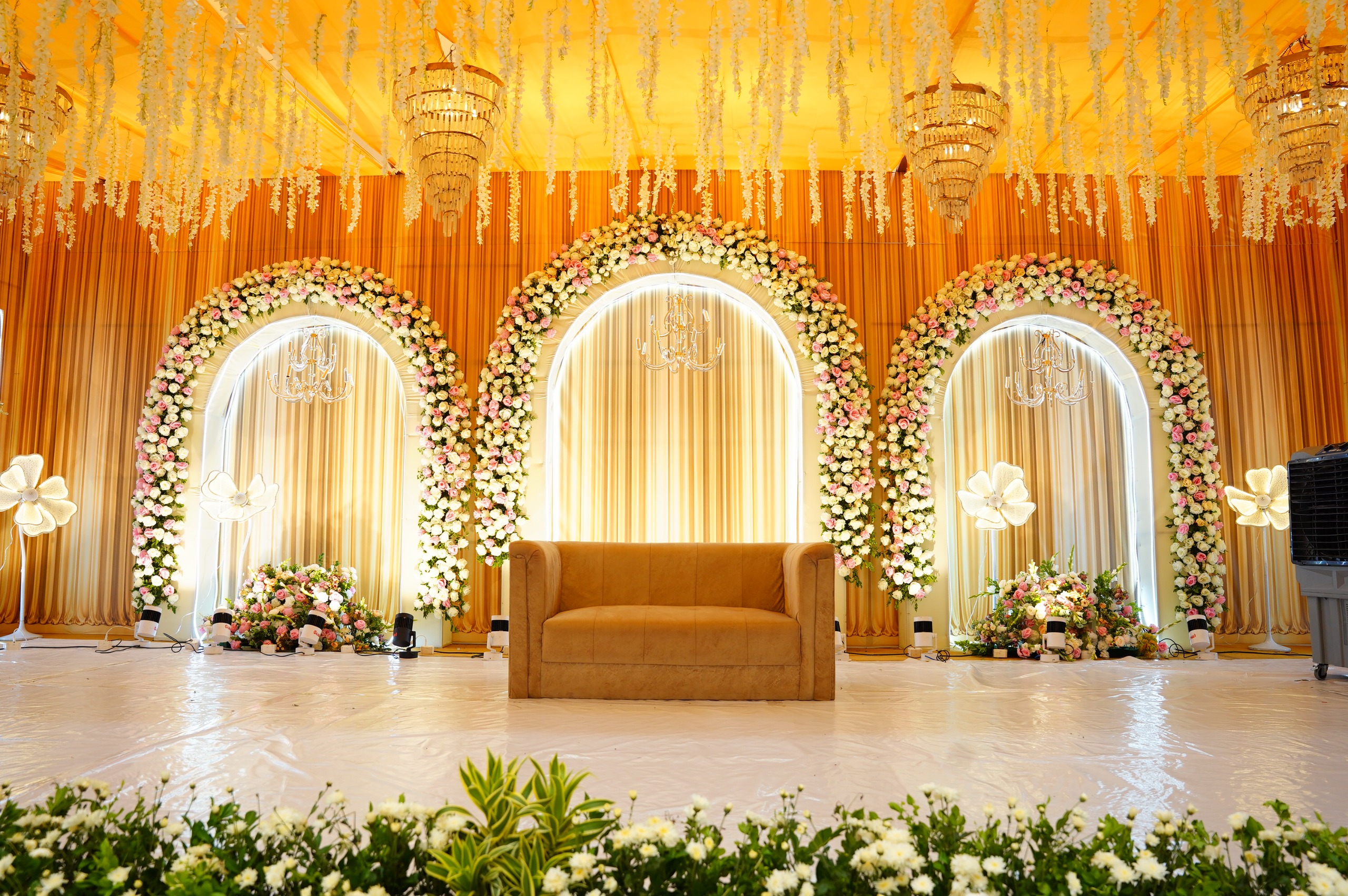 SLV event stage decor close-up